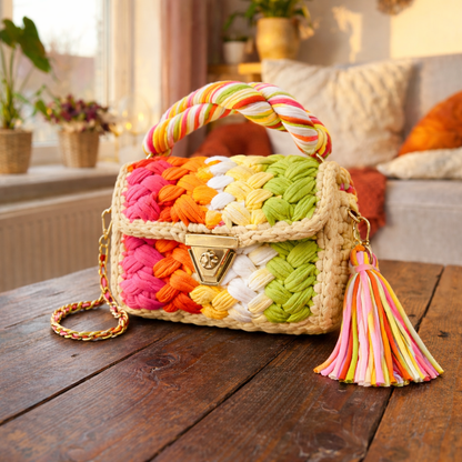 Naus Multicolor Crochet Bags