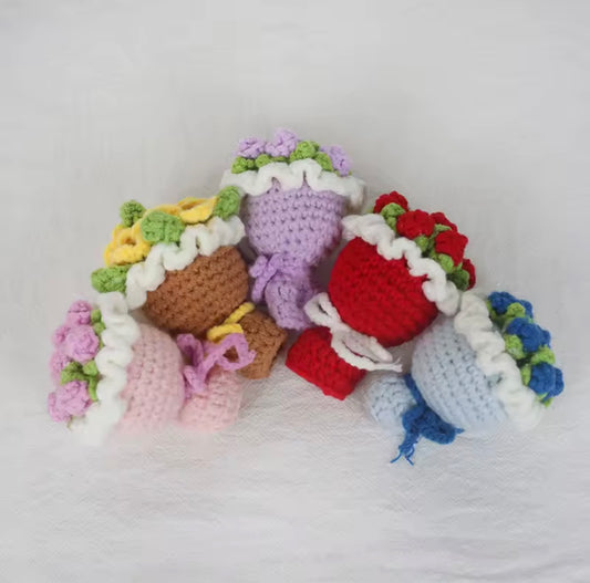 Crochet Flower Keychain